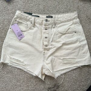Cream Jeanshorts